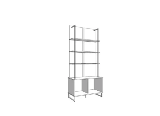 Estantería  con puertas SARD
