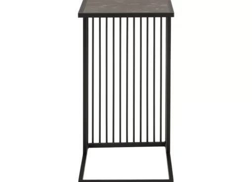 Mesa auxiliar tapa negra AKSEL