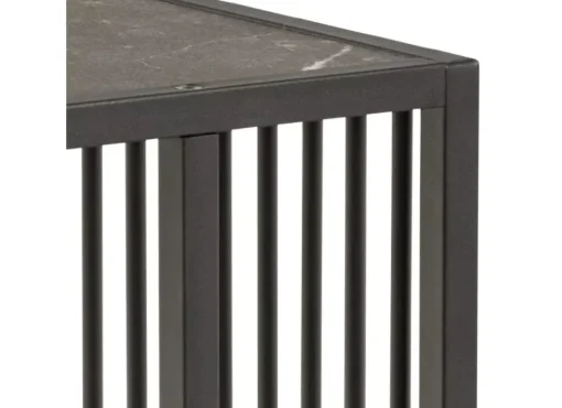 Mesa auxiliar tapa negra AKSEL