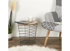 Mesa con varillas gris CUERA