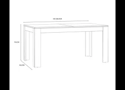 Mesa de comedor extensible DREAMS