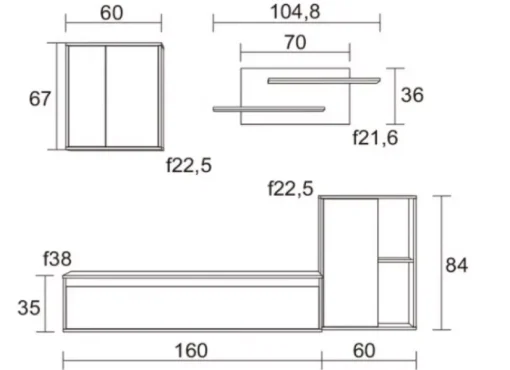 Mueble para salon LEAT