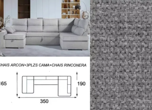 Sofá cama doble chaise longue CALIFORNIA