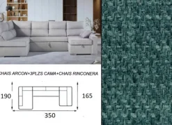 Sofá cama doble chaise longue CALIFORNIA