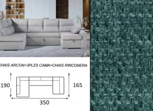 Sofá cama doble chaise longue CALIFORNIA
