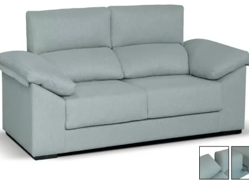 Sofá de 2 plazas deslizante y reclinable EVER