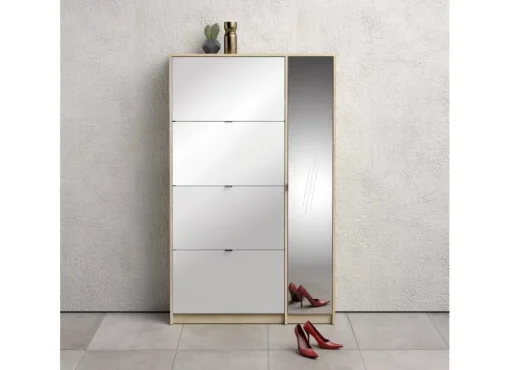 Zapatero 4 puertas+vertical espejo MACK